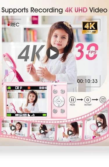 Autofocus 4K Vlogging Camera for Photography — Compact Digital Cameras, Lecnippy