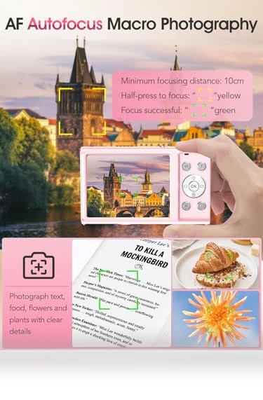 Autofocus 4K Vlogging Camera for Photography — Compact Digital Cameras, Lecnippy