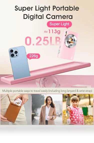 Autofocus 4K Vlogging Camera for Photography — Compact Digital Cameras, Lecnippy