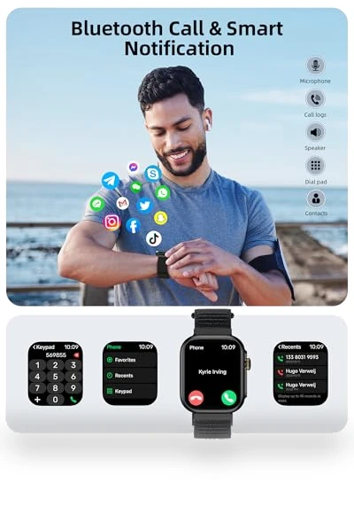 Built-in GPS Smart Watch with Bluetooth Calling — Smartwatches, Parsonver