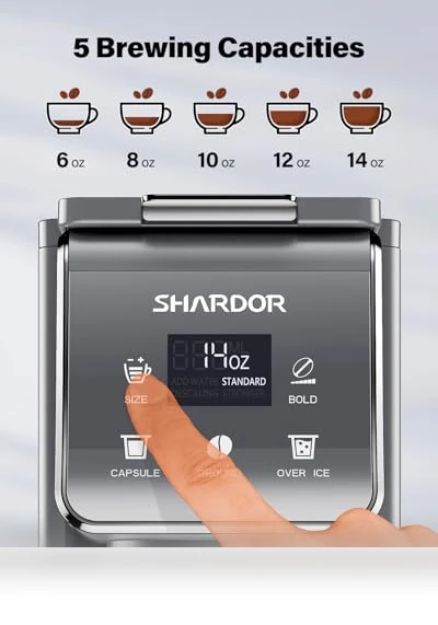K Cup Coffee Maker With Bold Setting — Single-Cup Coffee Makers, SHARDOR