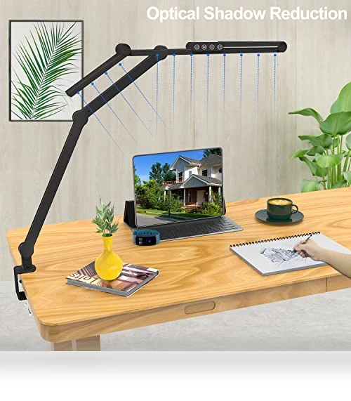 LED Desk Lamp with Clamp — Study & Desk Lighting, Micomlan