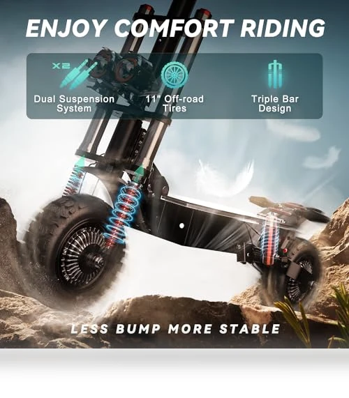Powerful 5600W Dual Motor Electric Scooter — Electric Self-Balancing Scooters, ONECNA