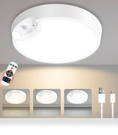Rechargeable Motion Sensor Closet Light — Tap Lights, WhitePoplar
