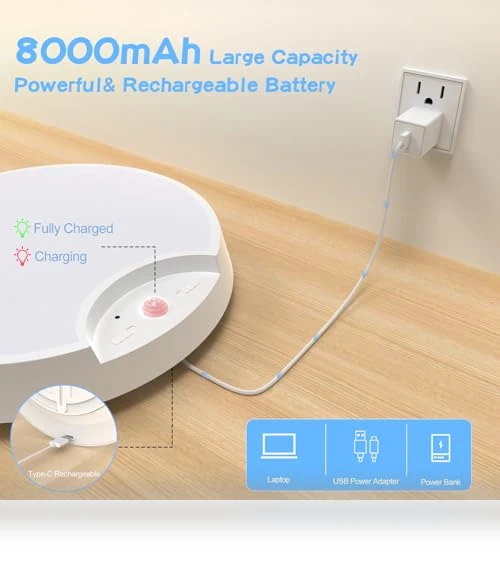 Rechargeable Motion Sensor Closet Light — Tap Lights, WhitePoplar