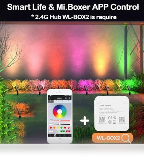 Smart RGB Color Changing Landscape Lighting — Garden Illumination, rosykite