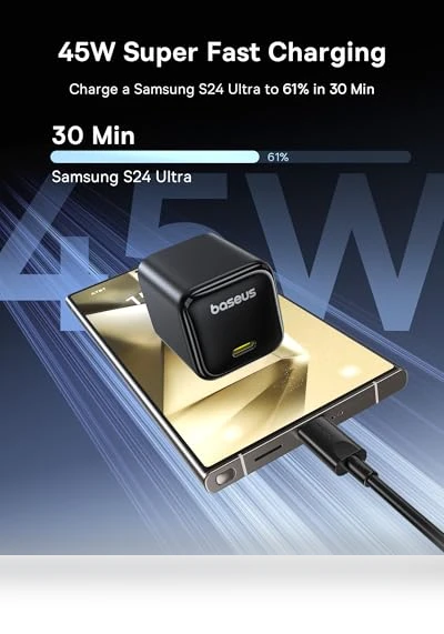 45W USB C Charger Block — Chargers, Baseus