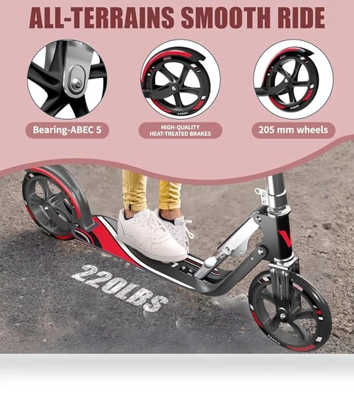 Adjustable Height Foldable Scooter — Push Scooters, LEEYV