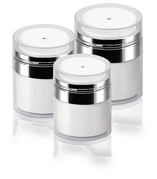 Airless Pump Jars Set — Travel Bottles, Mluchee