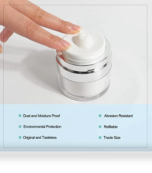 Airless Pump Jars Set — Travel Bottles, Mluchee