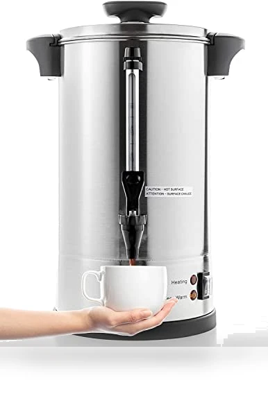 Commercial Grade Stainless Steel Percolate Coffee Maker Hot Water Urn — Professional Coffee Equipment, SYBO