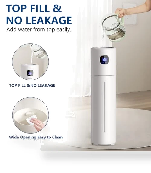 Large Ultrasonic Cool Mist Humidifier — Air Moisturizers, Akeshan