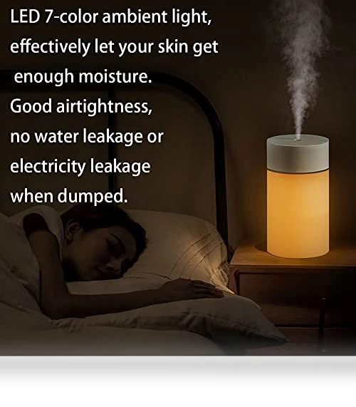 Mini Humidifier with 7 Color LED — Air Moisturizers, HOTFFISH