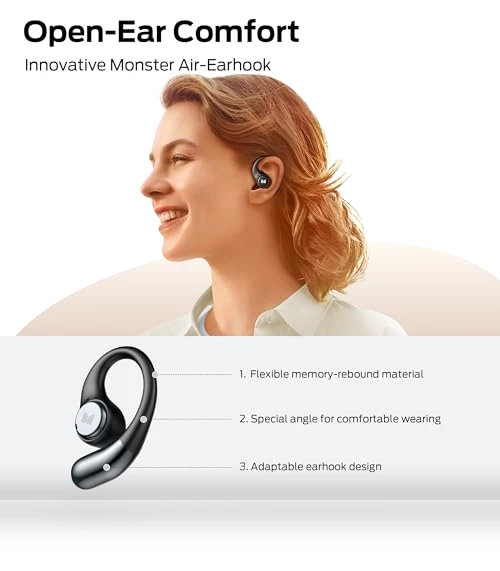 Open Ear Wireless Earbuds — In-Ear Headphones, MONSTER