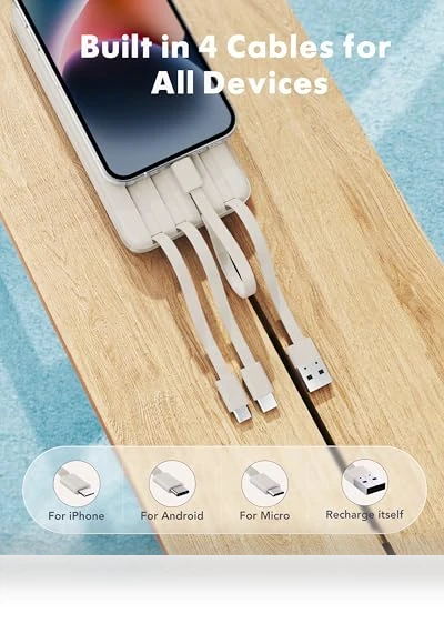 Portable Charger with Built-in Cables — Charging Solutions, Dong guan Utopia-Originality Technology Co., Ltd