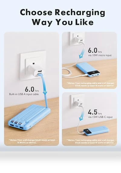 Portable Charger with Built-in Cables — Mobile Power Solutions, Dong guan Utopia-Originality Technology Co., Ltd