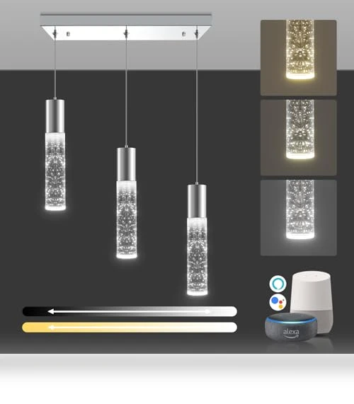 Smart 3-Light LED Pendant Lighting — Pendants, OKELI
