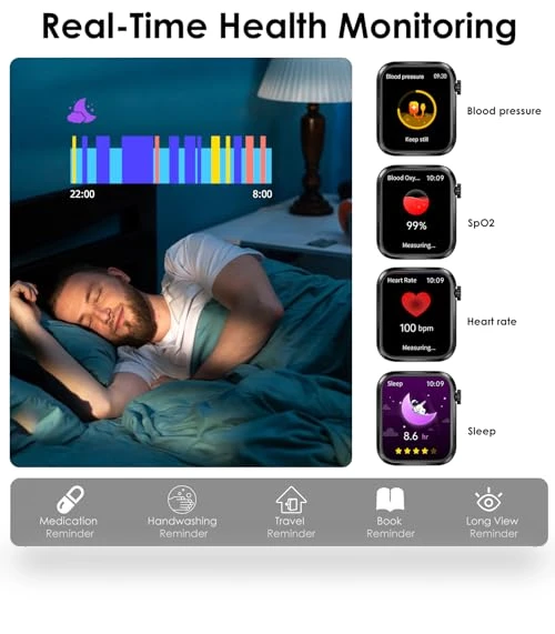 Smart Health Watch with LED Flashlight — Smartwatches, YYKY