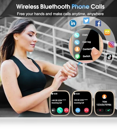Smart Watch with Bluetooth Call and Fitness Tracking — Smartwatches, aycy