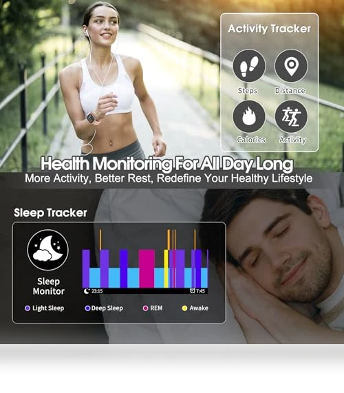 Smart Watch with Bluetooth Call and Fitness Tracking — Smartwatches, aycy