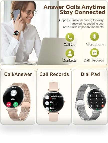 Ultra-Slim HD Women's Smart Watch — Smartwatches, LIGE