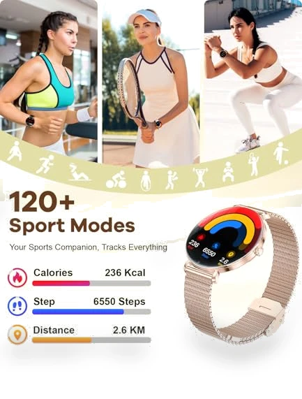 Ultra-Slim HD Women's Smart Watch — Smartwatches, LIGE