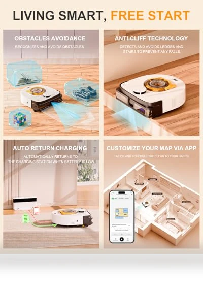 Ultra-Strong Suction Robot Vacuum Cleaner — Smart Cleaning Robots, UBPET