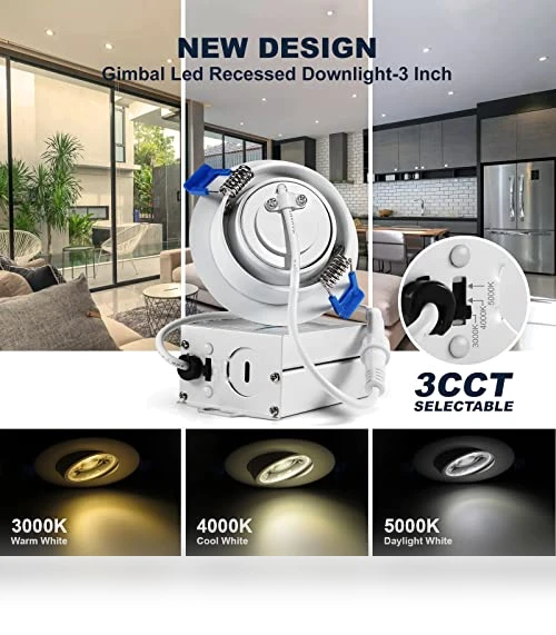 3 Inch Gimbal LED Recessed Light — Kits, Sublimation