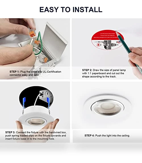 3 Inch Gimbal LED Recessed Light — Kits, Sublimation