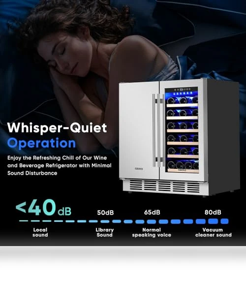 Dual Zone Wine & Beverage Refrigerator — Drink Coolers, ORYMUSE