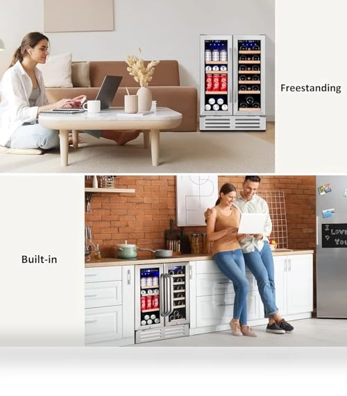 Dual Zone Wine and Beverage Refrigerator — Cooling Systems, Velieta