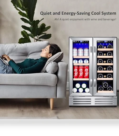 Dual Zone Wine and Beverage Refrigerator — Cooling Systems, Velieta