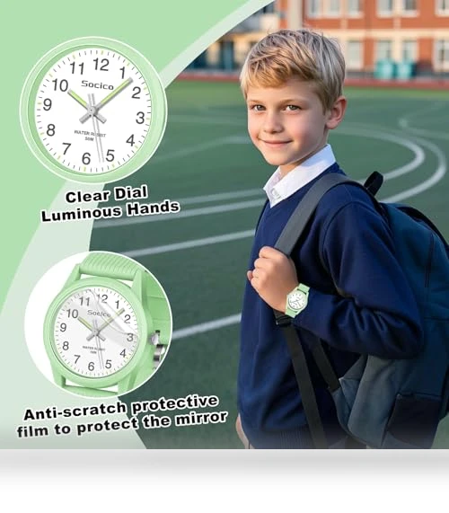 Kids Analog Learning Time Watch — Watch Straps & Bands, SOCICO