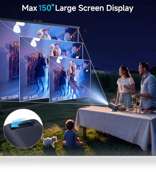 Mini Projector with WiFi and Bluetooth — Home Theater Projectors, Mentech
