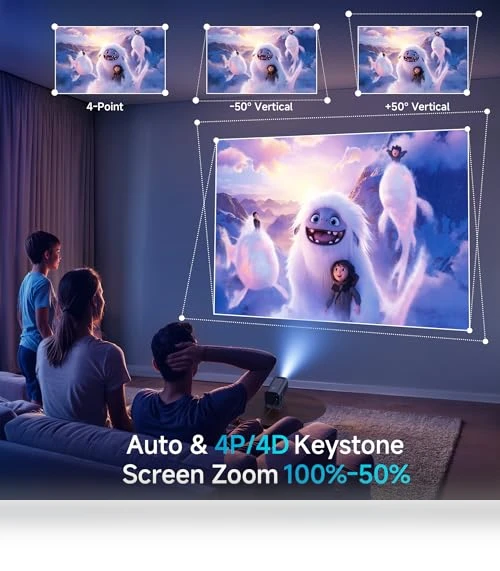 Mini Projector with WiFi and Bluetooth — Home Theater Projectors, Mentech