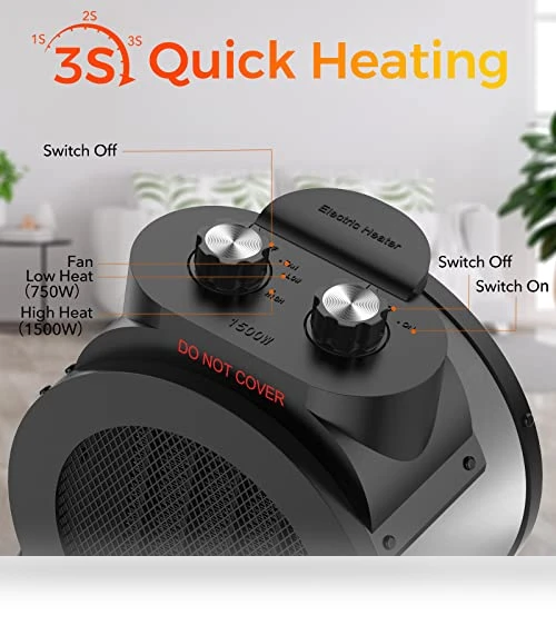PTC Electric Space Heater — Portable Heating Solutions, Elevoke