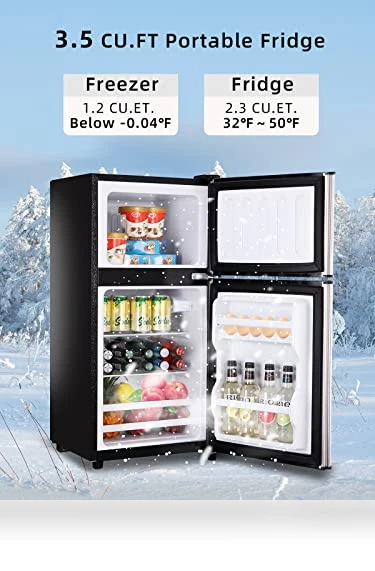 Retro Mini Fridge with Freezer — Mini Fridges, KRIB BLING