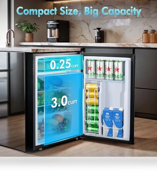 Single Door Refrigerator with Freezer — Mini Fridges, Anypro