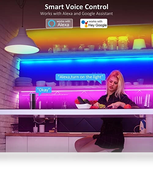 Smart RGB Under Cabinet Lights Kit — Under-Cabinet Mounts, maylit
