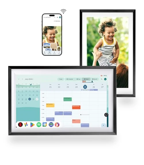 15.6" Wall Digital Calendar & Smart Display — Digital Frames, Changing