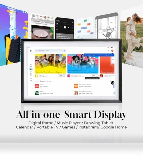 15.6" Wall Digital Calendar & Smart Display — Digital Frames, Changing