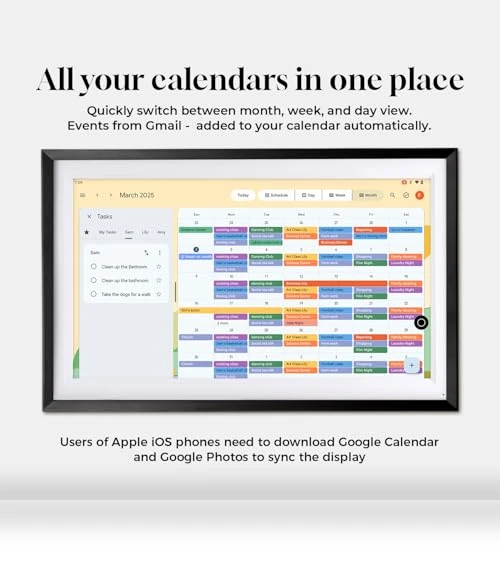 15.6" Wall Digital Calendar & Smart Display — Digital Frames, Changing