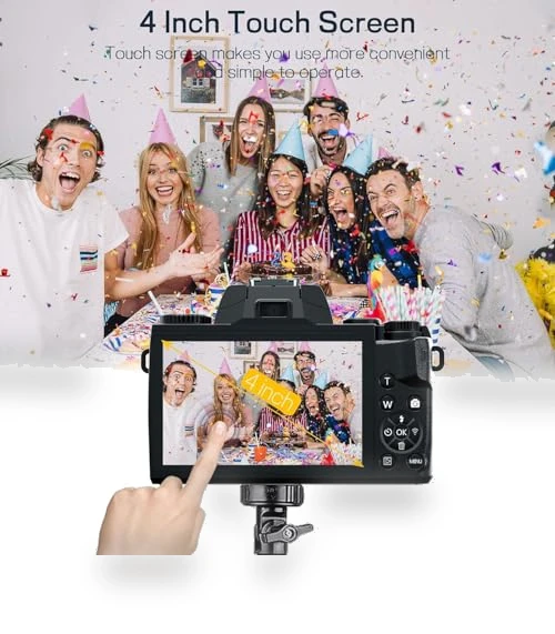 4K 64MP WiFi Vlogging Camera — Camcorder, NIKICAM