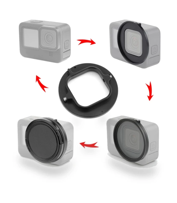 52mm UV Lens Filter with Adapter Ring for GoPro — Camera Gear, PULUZ