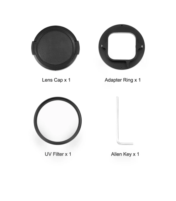 52mm UV Lens Filter with Adapter Ring for GoPro — Camera Gear, PULUZ