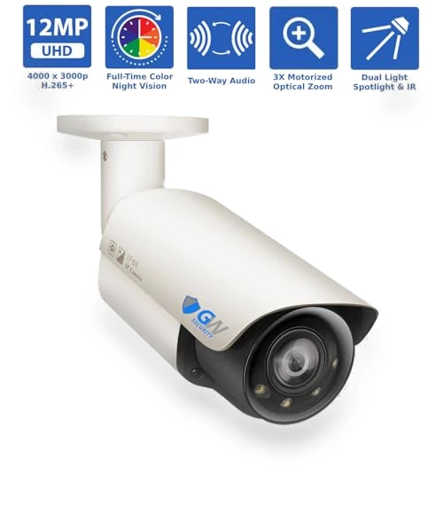 64 Channel UltraHD 12MP 6K PoE Security Camera System — Outdoor Security Cameras, GW Security