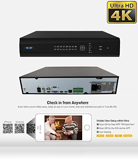 64 Channel UltraHD 12MP 6K PoE Security Camera System — Outdoor Security Cameras, GW Security