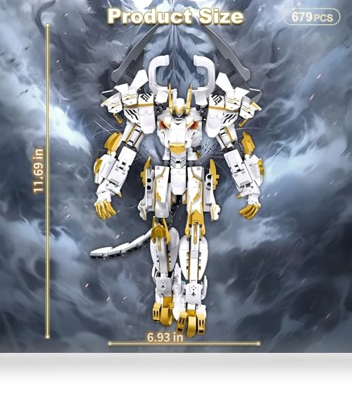 Flexible Cool White Tiger Warrior Model Kit — Construction Kits, HIGH GODO