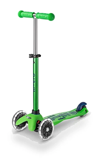 Mini Deluxe LED Three-Wheeled Scooter — Balance Bikes, Micro