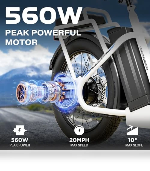 Peak 1200W Electric Scooter with Seat — Electric Self-Balancing Scooters, Caroma